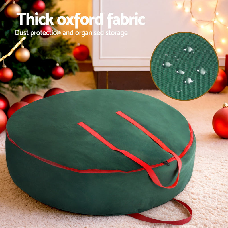 Christmas Garland & Wreath Storage Bag for Ornaments & Decorations