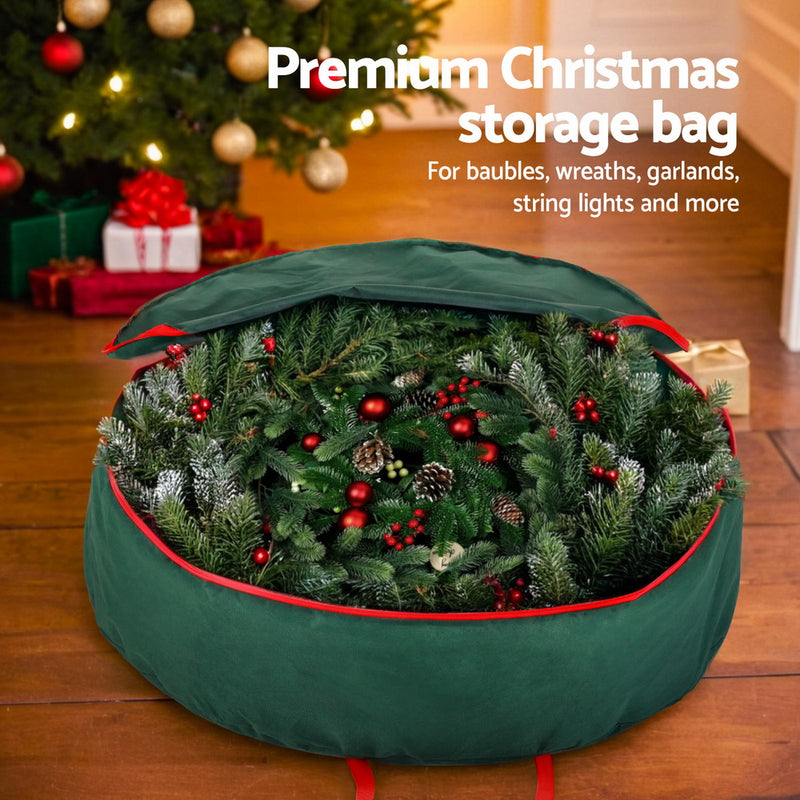 Christmas Garland & Wreath Storage Bag for Ornaments & Decorations