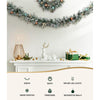 2.7m Christmas Garland with Wreath Set LED Lights