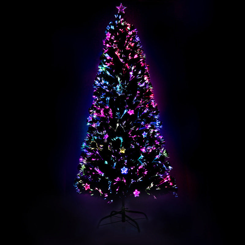 1.8m Christmas Tree Optic Fibre LED Xmas tree Multi Colour