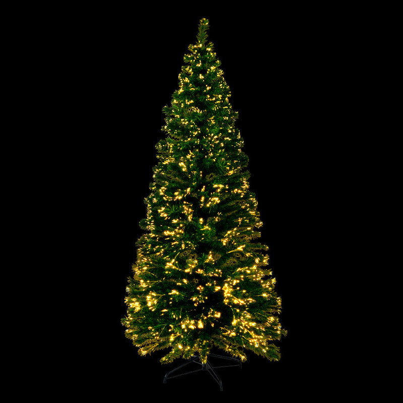 1.8m Christmas Tree Optic Fibre Warm White
