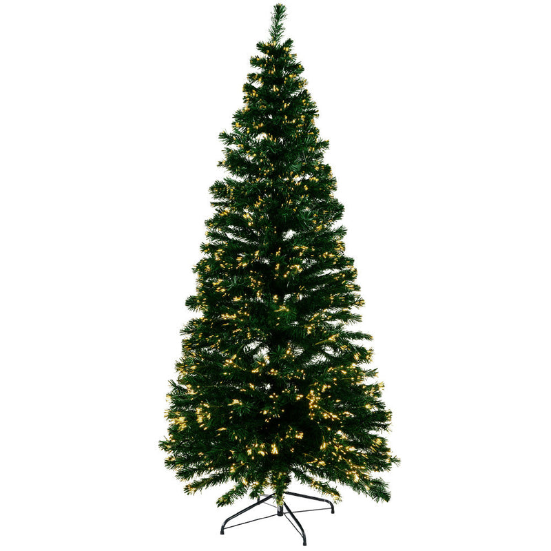 1.8m Christmas Tree Optic Fibre Warm White