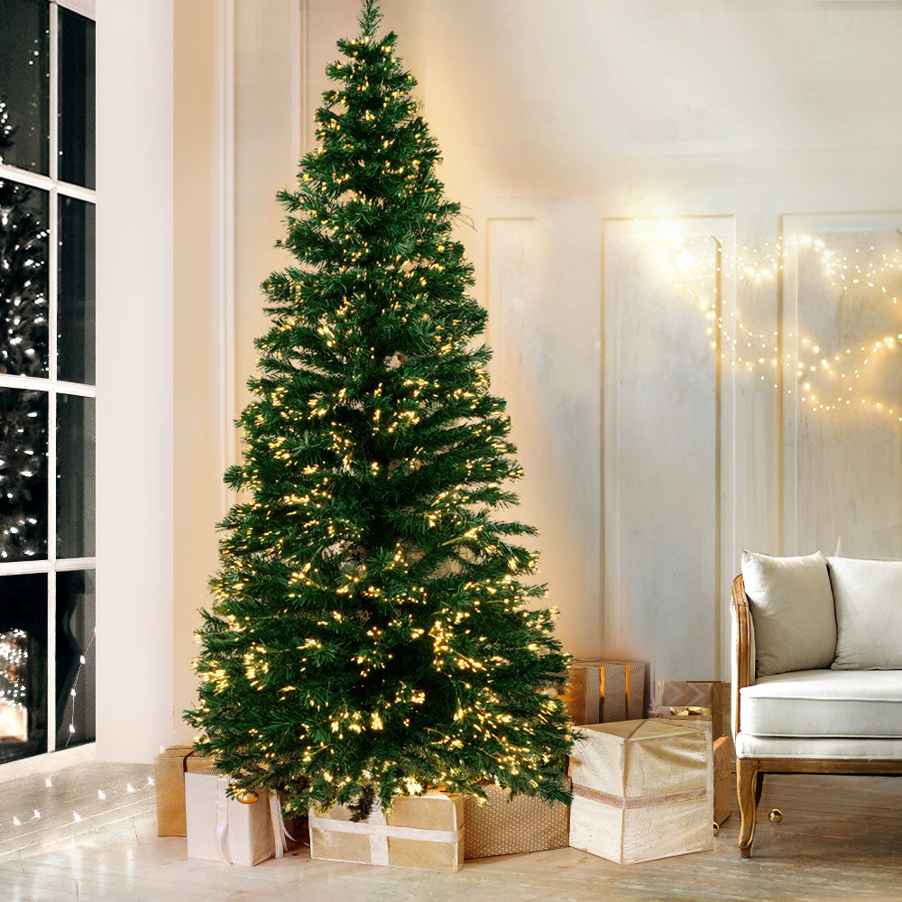 1.8m Christmas Tree Optic Fibre Warm White