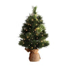 Christmas Tree 60CM Mini Tabletop 8 Light Modes Timer Xmas Tree