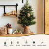 Christmas Tree 60CM Mini Tabletop 8 Light Modes Timer Xmas Tree
