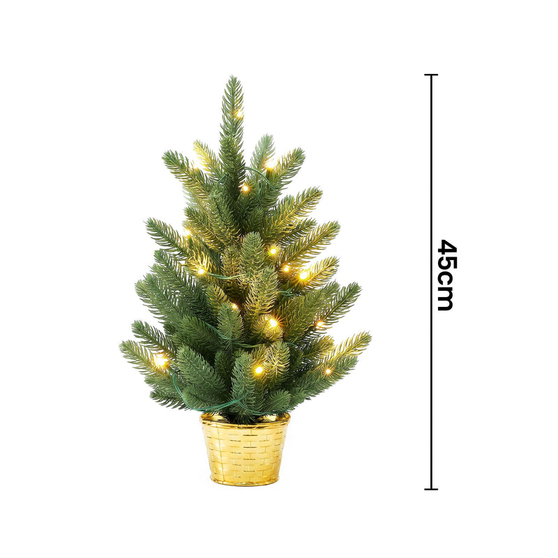 45cm Mini Christmas Tree with Warm Lights