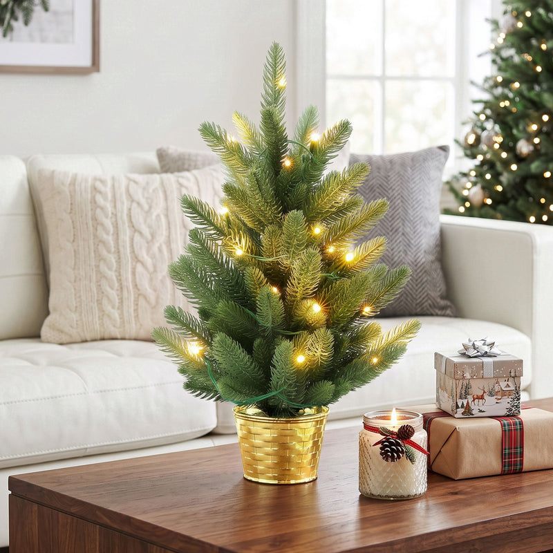 45cm Mini Christmas Tree with Warm Lights