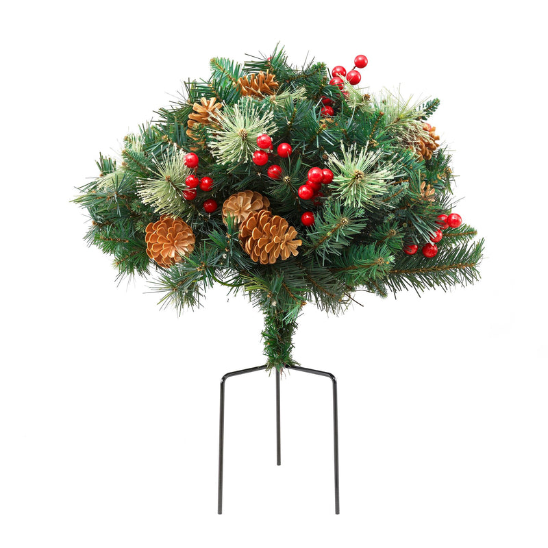 2 Pack 45cm Lighted Christmas Pathway Trees
