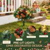 2 Pack 45cm Lighted Christmas Pathway Trees