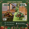 2 Pack 45cm Lighted Christmas Pathway Trees