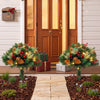 2 Pack 45cm Lighted Christmas Pathway Trees
