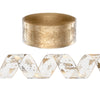 20M Christmas Ribbon Roll Gold Printed Bow Gift & Tree Decor