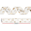 20M Christmas Ribbon Roll Gold Printed Bow Gift & Tree Decor