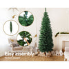 1.8m Slim Green Christmas Tree – 300 Tips