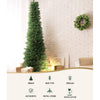Jingle Jollys 1.8M Pre-Lit Christmas Tree 200 LED Lights