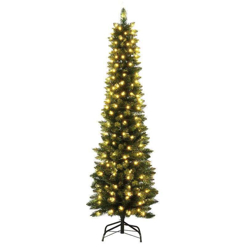 Christmas Tree 1.8m Pre-Lit 200 LED Lights