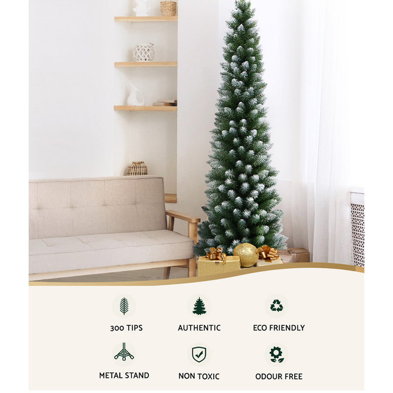 1.8m Xmas Tree Snowy 300 Tips