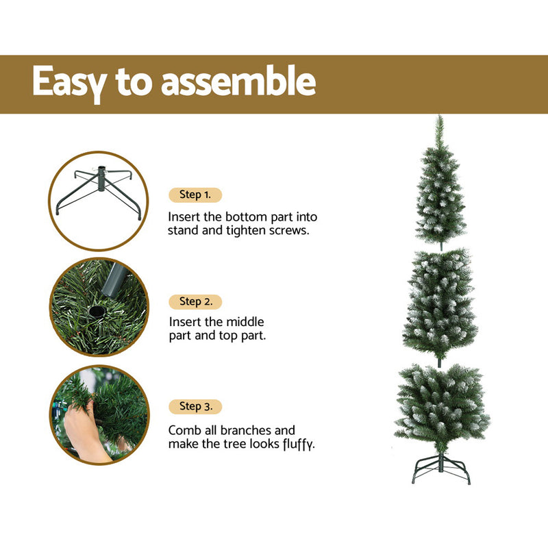 1.8m Xmas Tree Snowy 300 Tips