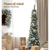 1.8m Xmas Tree Snowy 300 Tips