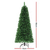 1.8m Pre-Lit Christmas Tree – 200 Multicolour LEDs