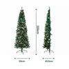 2.1m Slim Pine Cone Christmas Tree