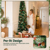 2.1m Slim Pine Cone Christmas Tree