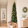2.1m Slim Pine Cone Christmas Tree