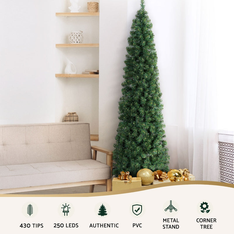 2.1m Corner Christmas Tree – 430 Tips