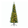 2.4m Pre-Lit Slim Pencil Christmas Tree