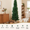 2.4m Pre-Lit Slim Pencil Christmas Tree