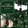 2.4m Pre-Lit Slim Pencil Christmas Tree