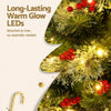 Christmas Tree 1.8M LED Red Barries