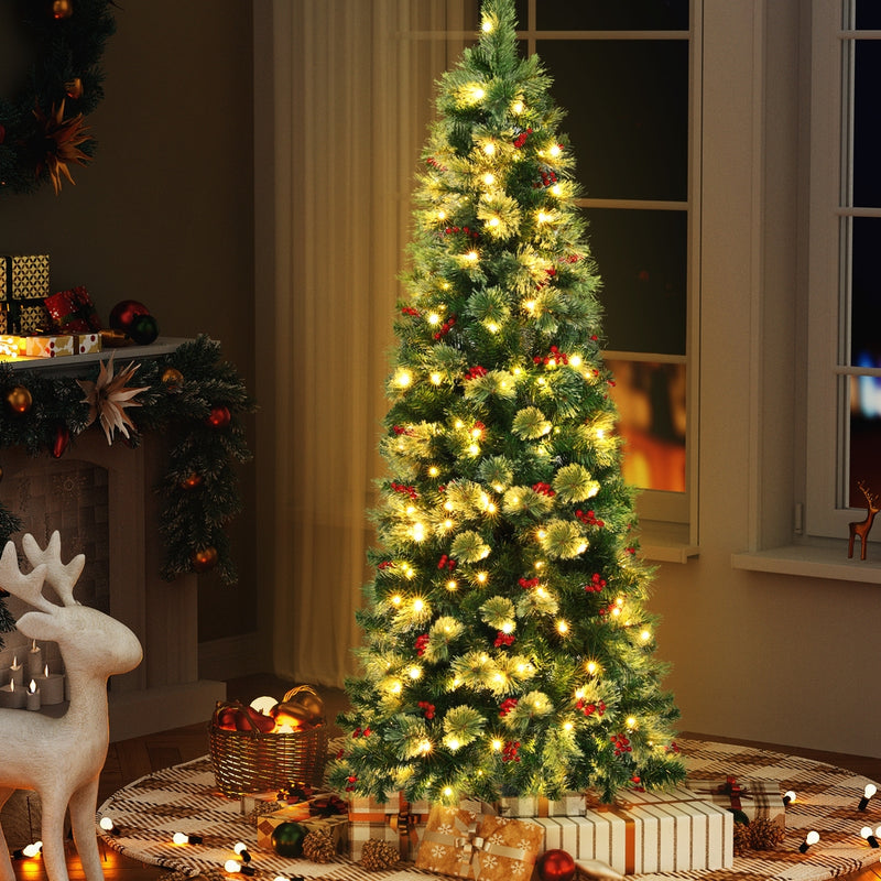 Christmas Tree 1.8M LED Red Barries