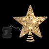 3D Christmas Tree Topper Star – 20 Warm LEDs Gold
