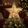 3D Christmas Tree Topper Star – 20 Warm LEDs Gold