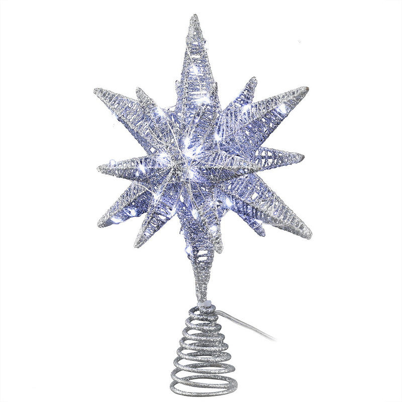 3D Christmas Tree Topper Star LED