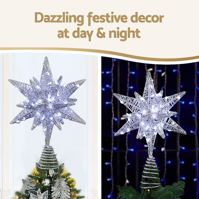 3D Christmas Tree Topper Star LED