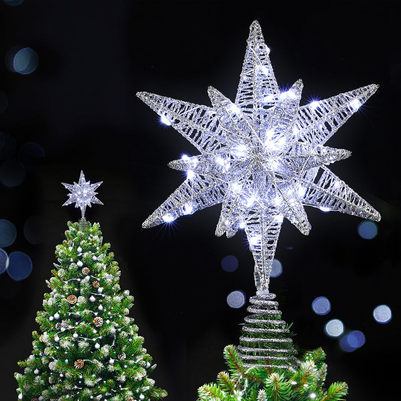3D Christmas Tree Topper Star LED