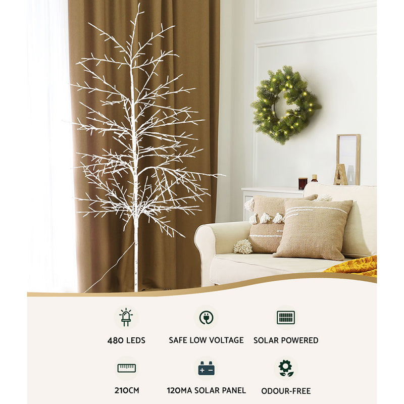 2.1M Christmas Tree 480 LED Solar