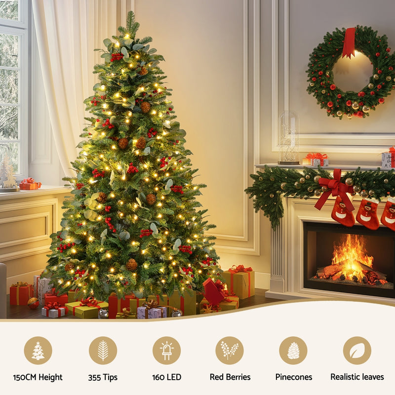 Christmas Tree 1.5m 160 LED 355 Tips