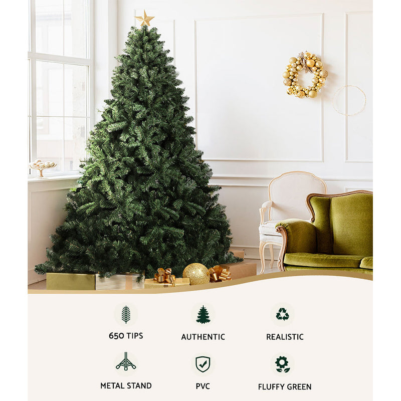 Christmas Tree 1.8m Green 650 Tips