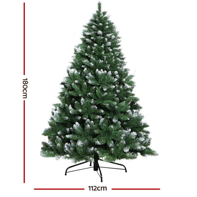 1.8m Snow-Frosted Fir Christmas Tree – 650 Tips