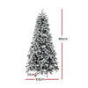Christmas Tree 1.8m Snow Flocked LED 8 Light Modes