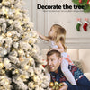 Christmas Tree 1.8m Snow Flocked LED 8 Light Modes