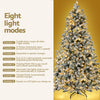 Christmas Tree 1.8m Snow Flocked LED 8 Light Modes