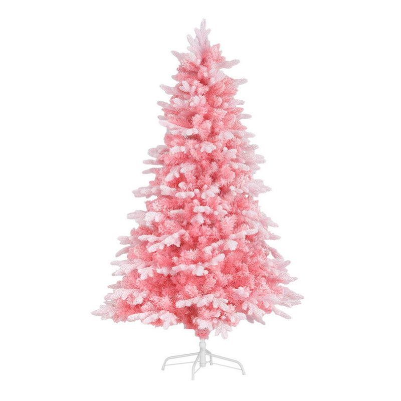 1.8m Pink Snow-Flocked Christmas Tree – 810 Tips