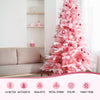 1.8m Pink Snow-Flocked Christmas Tree – 810 Tips