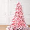 1.8m Pink Snow-Flocked Christmas Tree – 810 Tips