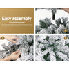 Christmas Tree 2.1m Snow Flocked 780 Tips