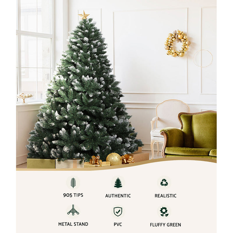 Christmas Tree 2.1m Snowy 905 Tips